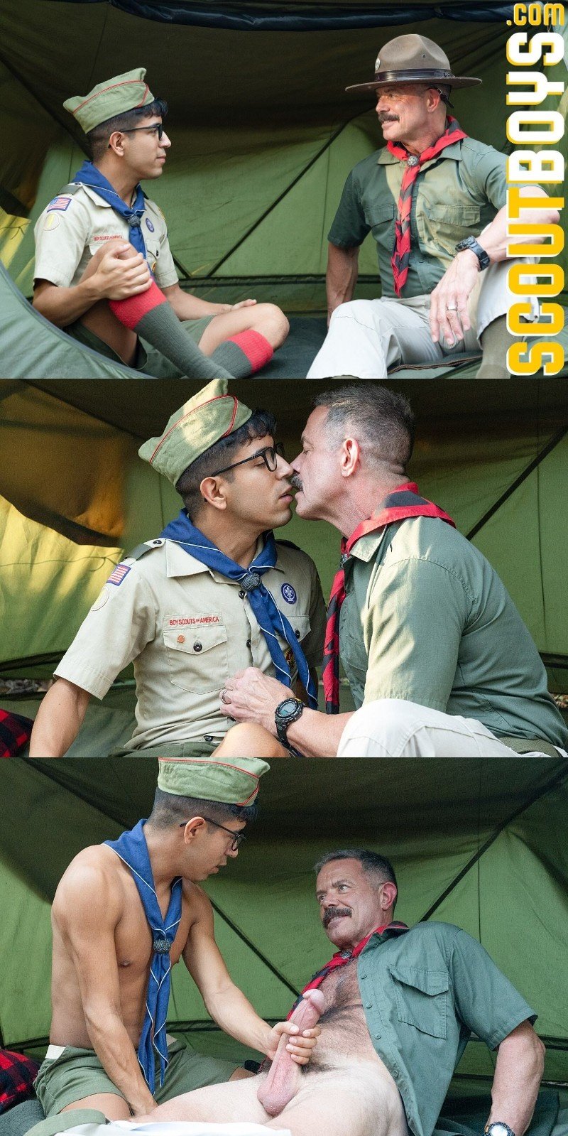 Scoutmaster Seduces Young Scout on Day Hike in Woods